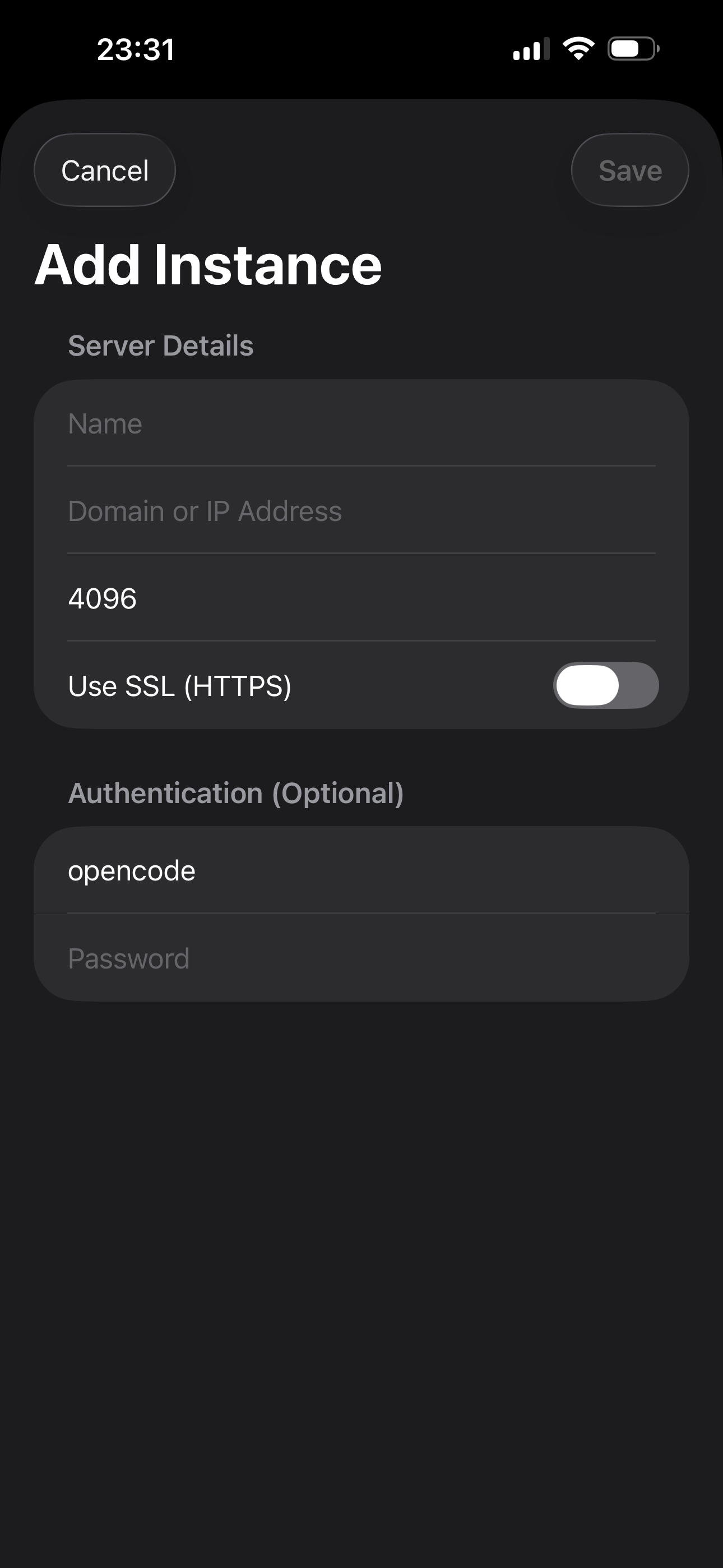 Add Instance