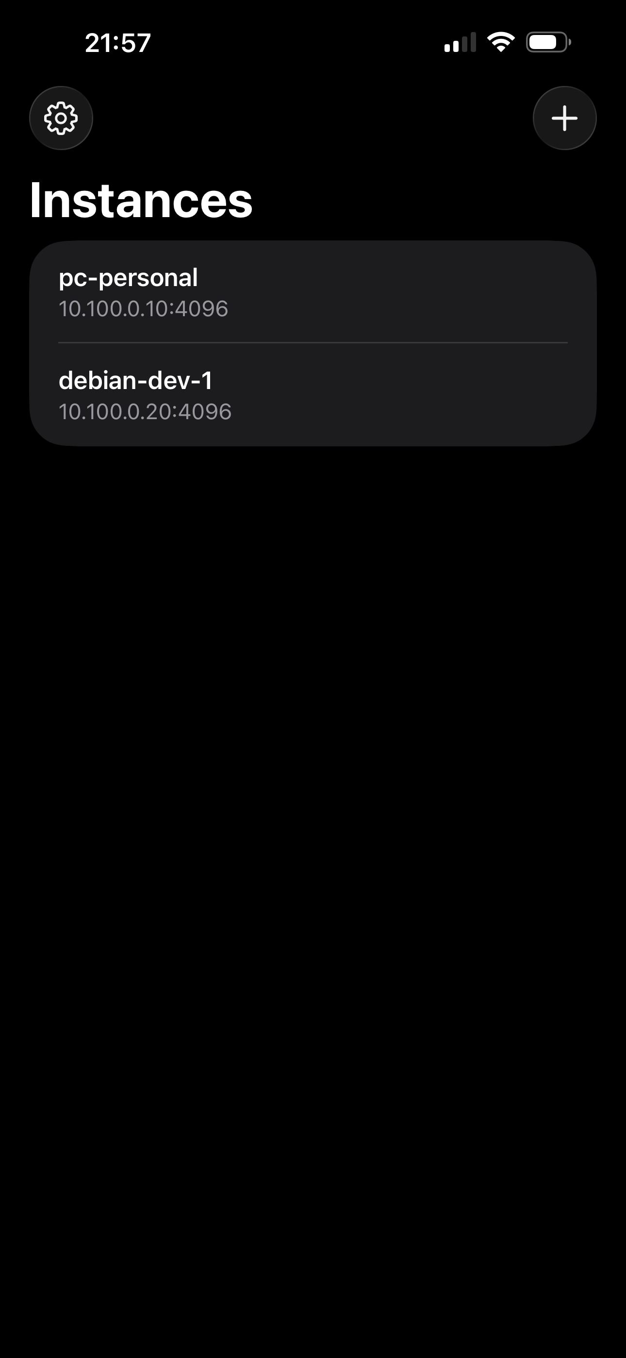 OpenCodeM Home Screen