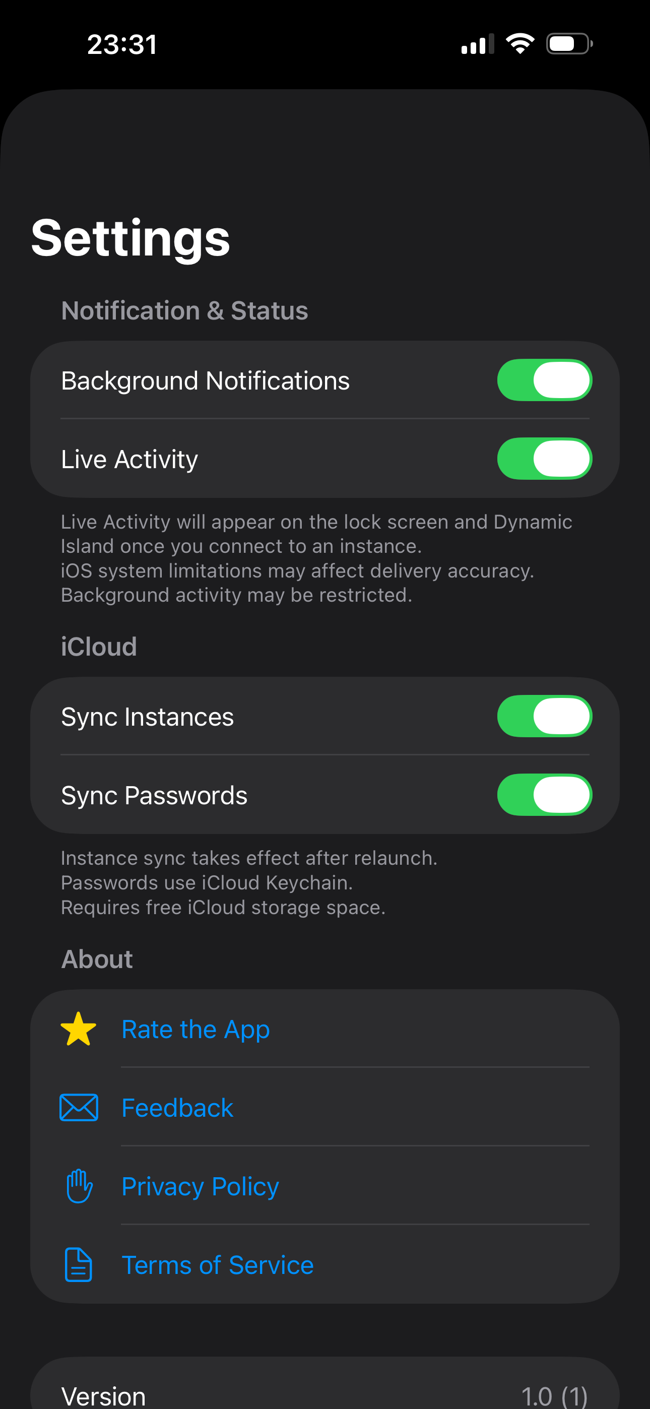 Privacy and Sync